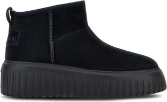 Hogan H645 Enkelboot - Dames - Winterlaarzen - Zwart - 38 EU - Leer - Schoenen