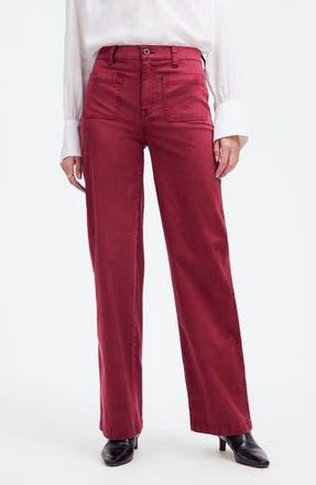 Madewell The Emmet Wide Leg Pants in Claret at Nordstrom Rack, Size 24