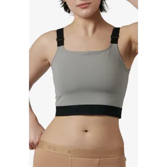 TomboyX Compression Plus Crop Top in Ultimate Gray at Nordstrom, Size X-Small