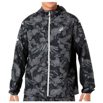 Asics Fujitrail Packable Jacket Laufjacke f&uuml;r Herren | grau