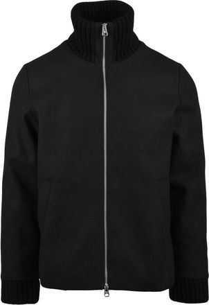 Daniele Alessandrini Quilted Jacket Featuring Wool Collar And Padded Interior