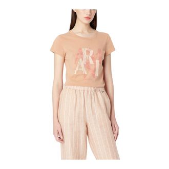 A|X Armani Exchange Tops, Dames, Roze, S, T-shirt