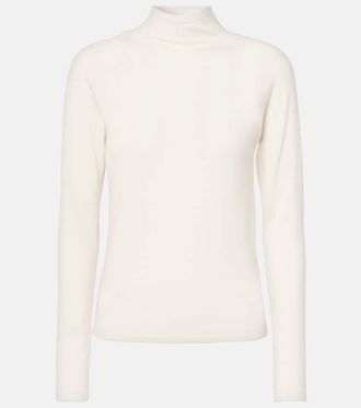 The Row Honna wool turtleneck top