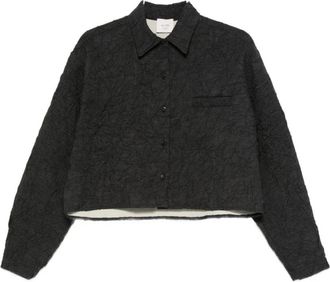 Alysi Textured Chest Pocket Shirt - Dames - Overhemden - Grijs - M - Overhemden
