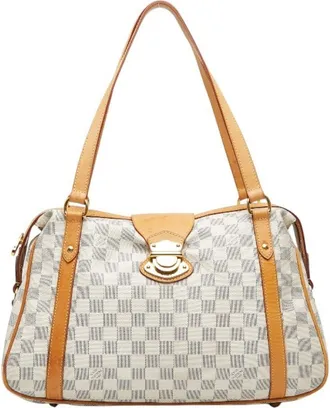 Louis Vuitton Ivory White Pvc Leather Handbag Tote Bag (Pre-Owned)