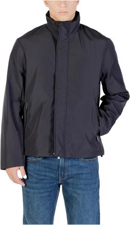 A|X Armani Exchange Moderne Blouson Jack voor Mannen - Heren - Winterjassen - Blauw - S - Polyester - Jassen