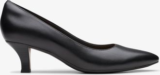 Clarks Kepley Wijn Zwarte Lederen Schoenen