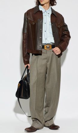 Versace Denim Shirt, Mens, Light Blue