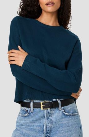 French Connection Babysoft Oversize Crewneck Sweater in Deep Teal at Nordstrom, Size X-Large