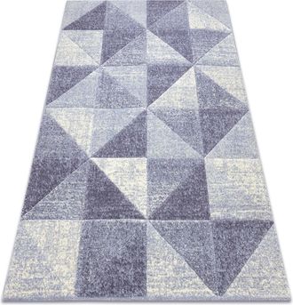 RugsX Rugsx - Alfombra Feel 5672/17944 Triangulos Beige/violet Purple 160x220 Cm