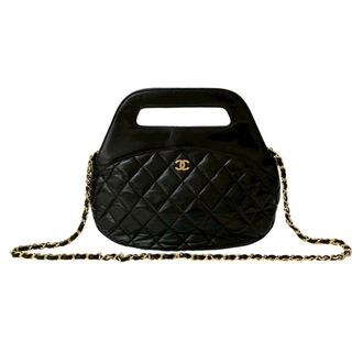 Chanel Leather Handbag Shoulder Bag (Pre-Owned)