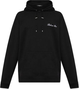 Balmain Signature Hoodie - Heren - Hoodies - Zwart - L - Katoen - Hoodies & sweatvesten