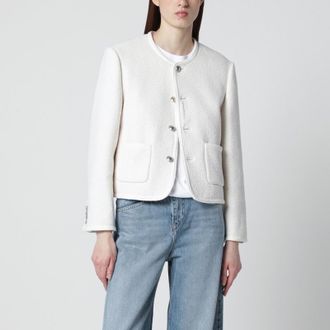 Dunst Cream boucl&eacute; tweed jacket