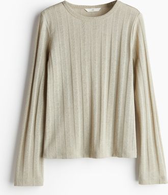 H&M Shirt in Rippstrick - Green