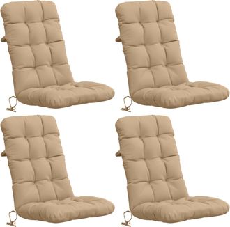 vidaXL Cojines Para Sillas De Respaldo Alto En 4 Piezas Vianen 4 Pcs Vidaxl