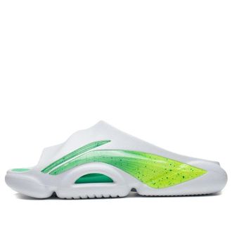 Li-Ning 8 PE Courtside Slides White Green ABTS009-14