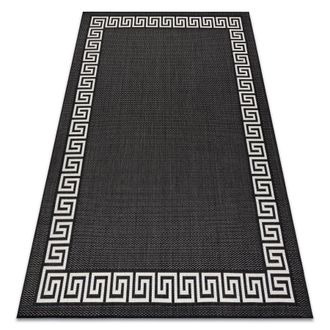 RugsX RugsX Flat Rug in Black | Size: 200 cm x 290 cm
