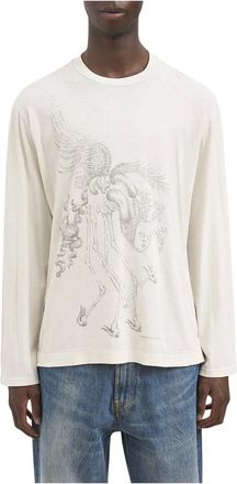 Our Legacy Box Longsleeve Manifested Spirit Print - - Tops - Uomo - Bianco - S