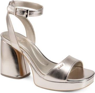 DKNY Scotia Ankle Strap Sandal in Champagne at Nordstrom, Size 5.5