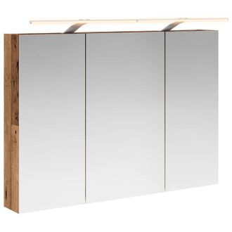 vidaXL Armario Con Espejo De Ba&ntilde;o Madera Vieja 100 X 14,5 X 70 Cm Vidaxl