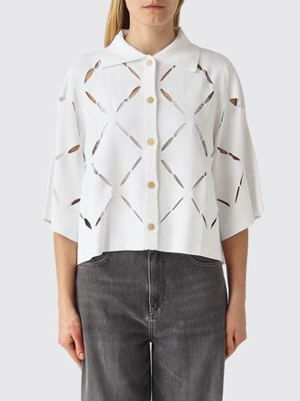 Liviana Conti Polo in viscosa con fori Liviana Conti