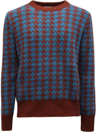 PT01 Italiaanse wollen blend trui TL 4Sgl 270Geg - Heren - Ronde hals truien - Veelkleurig - M - Wol - Truien & Vesten