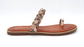 Ex&eacute; Womens Ariana 418 Sandal In Gold
