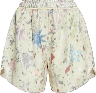 Forte_Forte Lucente Shorts - Dames - Bermuda - Veelkleurig - L - Polyester - Korte Broeken