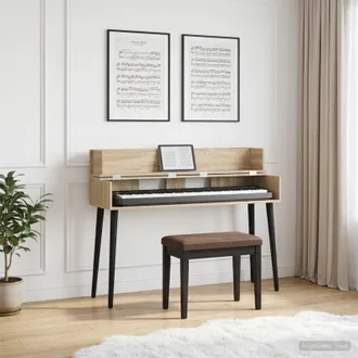 vidaXL Vidaxl Scrivania Studio Rovere Sonoma 110 X 40 X 19,5 Cm