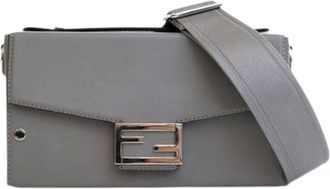 Fendi Pre-owned Cross Body Bags, female, Gray, Size: ONE SIZE Pre-owned Vintage Satchel