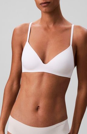 Calvin Klein Wireless T-Shirt Bra in White at Nordstrom, Size 38B