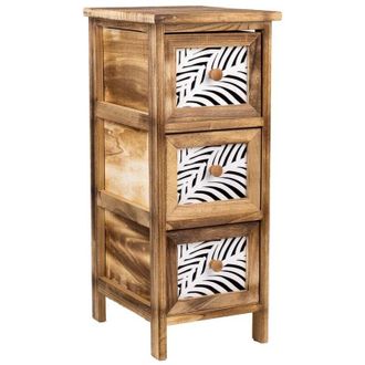 Wanderlust Deco Wanderlust Deco - Cajonera De Madera Marr&oacute;n 26x32x63