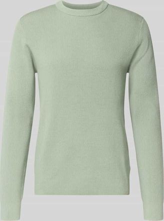 Lindbergh Lindbergh Relaxed Fit Strickpullover mit Rundhalsausschnitt in Gruen, Gr&ouml;&szlig;e XXL