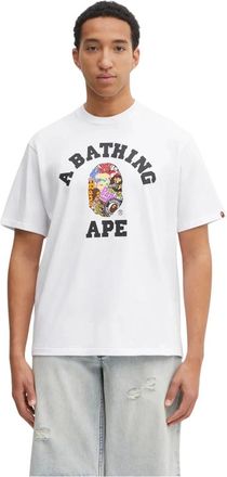 A Bathing Ape A Bathing Ape, Hombre, Camisetas, Blanco, Talla: L