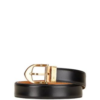 Louis Vuitton Pre-owned Belts, male, Black, Size: ONE SIZE Pre-owned Sangle Classic Leather Belt