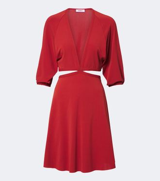Eres Esmee cutout jersey minidress