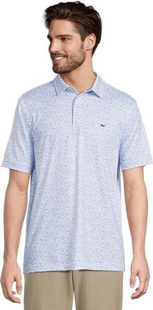 Vineyard Vines Printed Sankaty Polo Mens Clothing Darty White Cap : 2XL, Polyester/Elastane