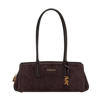 Michael Kors Laila Su&egrave;de Schoudertas - Dames - Tassen - Bruin - Maat: ONE Size Su&egrave;de