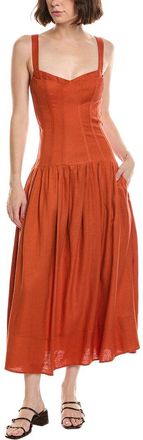 Nicholas Makenna Linen-Blend Dress