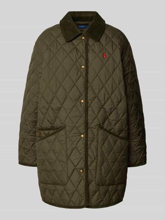 Polo Ralph Lauren Steppjacke mit Label-Stitching in Dunkelgruen, Gr&ouml;&szlig;e M