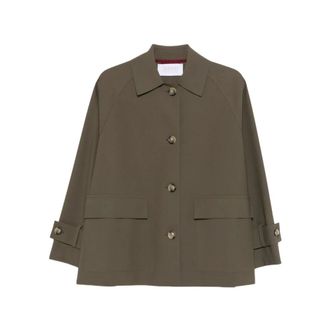 Harris Wharf London Light Jackets, female, Green, Size: XS Outerwear Harris Wharf London