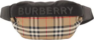 Burberry Beige Nylon Canvas Sling Bag (Pre-Owned)