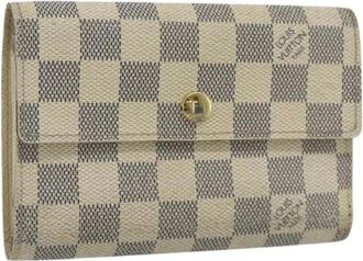 Louis Vuitton Pre-owned Wallets, female, White, Size: ONE SIZE Pre-owned Damier Azur Wallet