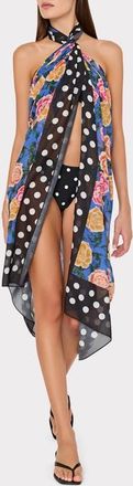 Milly Climbing Rose Sarong in Blue Multi at Nordstrom