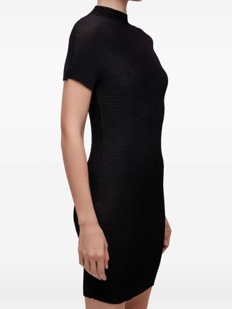 Osklen textured mini dress - women - Fabric - G - Black