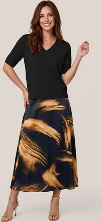 Mart Visser Caila Print Rok Zwart / Goud