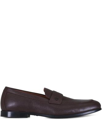 Ferragamo Tiberio loafers - men - Deer Skin/Calf Leather/Rubber - 10.5 - Brown