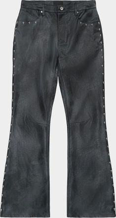 Rta Men & apos;s Mael Slim Flare Black-Wash Jeans