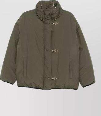 Fay padded high-neck bomber jacket
