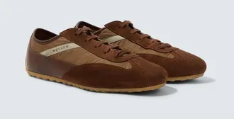 Alexander McQueen Suede-trimmed sneakers